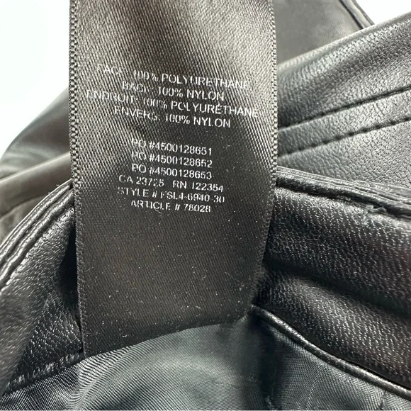 Aritzia Wilfred Vegan Leather Melina Pants Size 0 - Picture 10 of 10